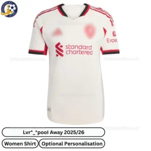 Lvr^_^pooI Away Women Football Shirt 25_26-front view